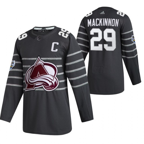 2020 NHL All Star Colorado Avalanche Trikot Nathan MacKinnon Grau